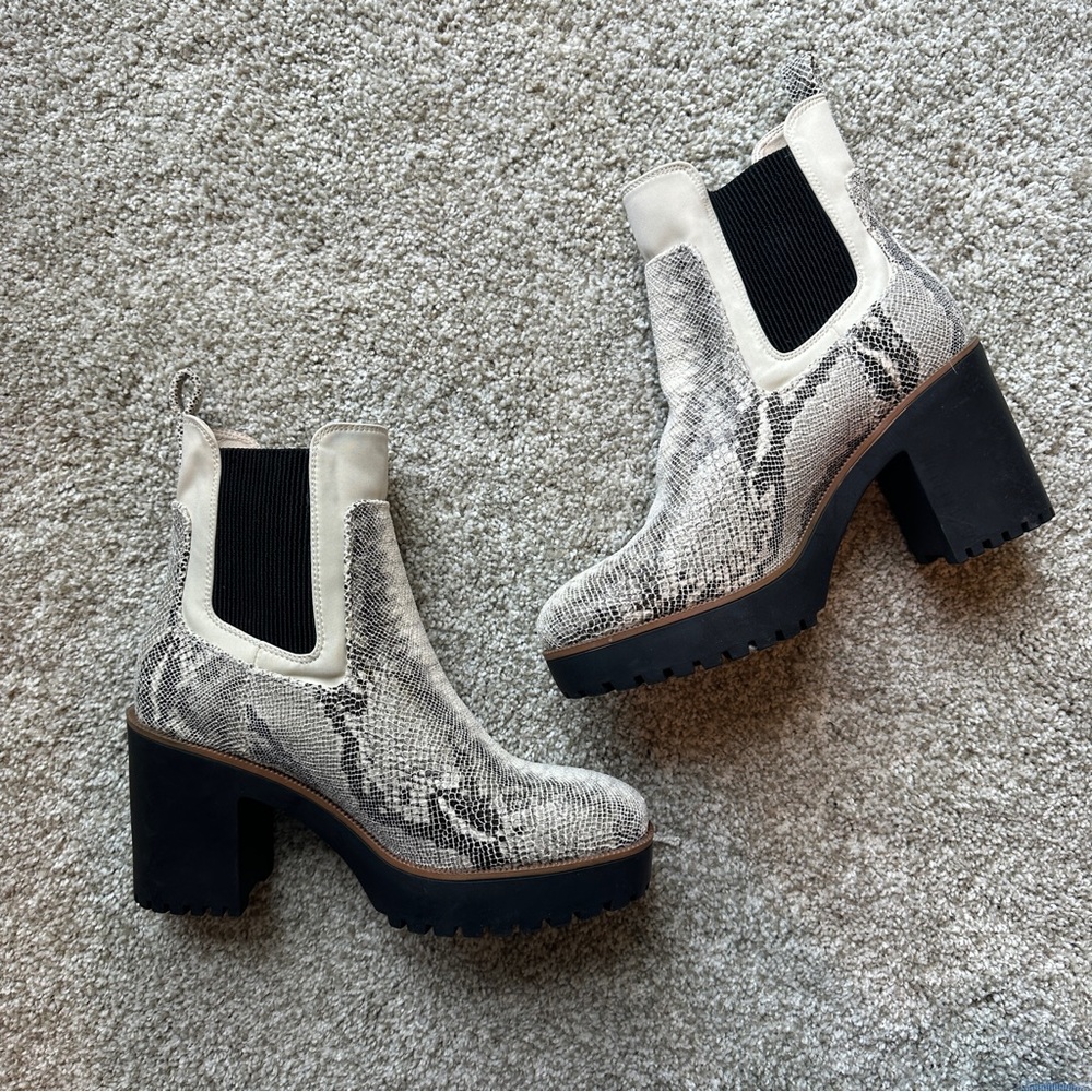 Chinese Laundry Snakeskin Good Day Boots